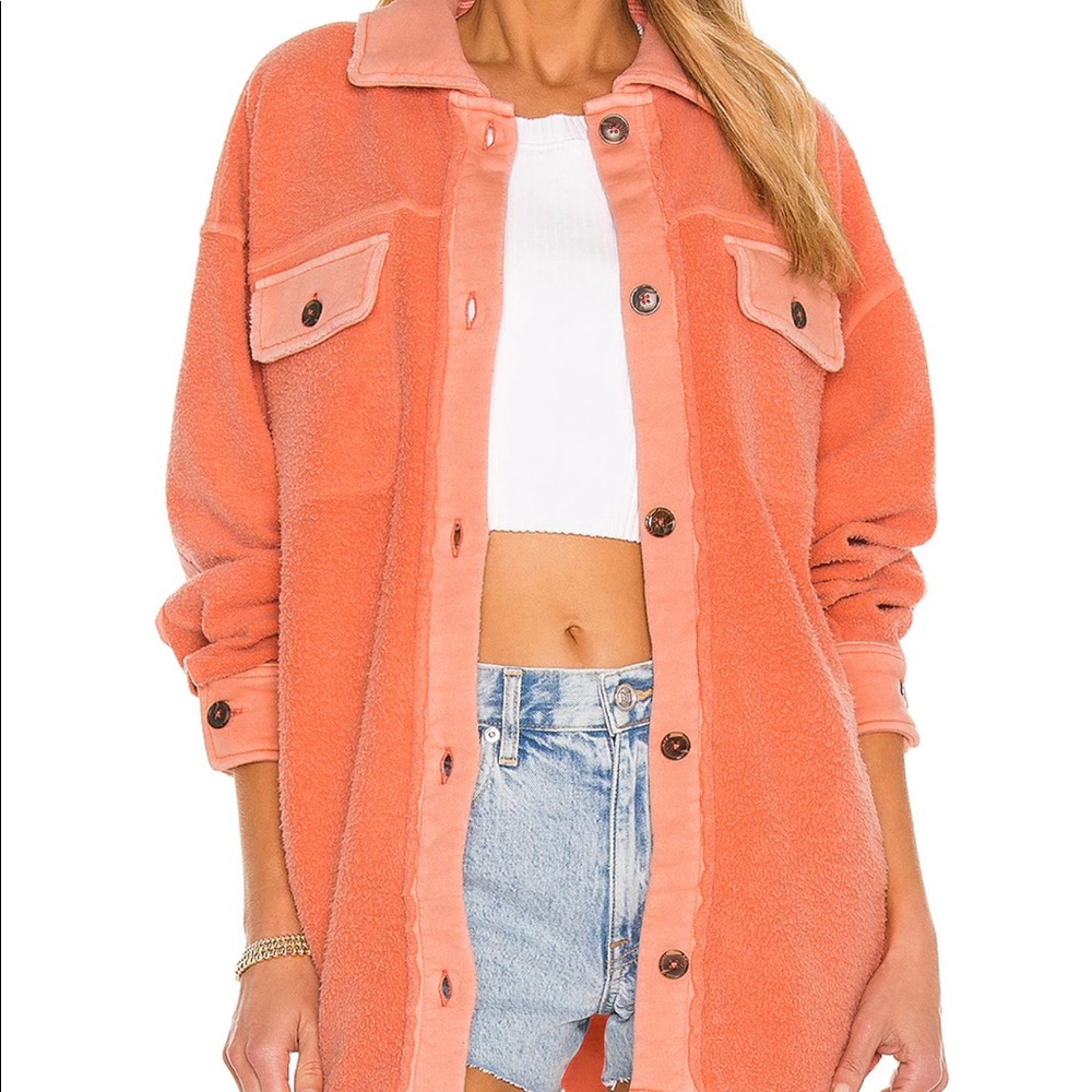 Free People Ruby Jacket- Scarlet Ibis